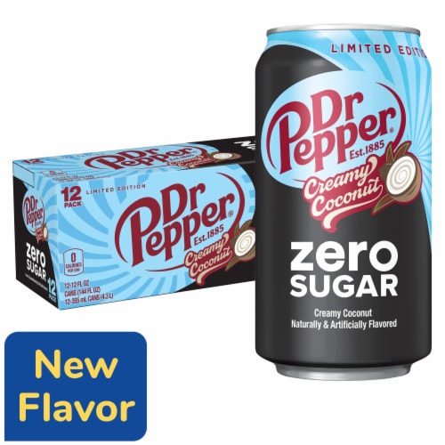 Dr Pepper Creamy Coconut Zero Sugar Soda - Ready Pick