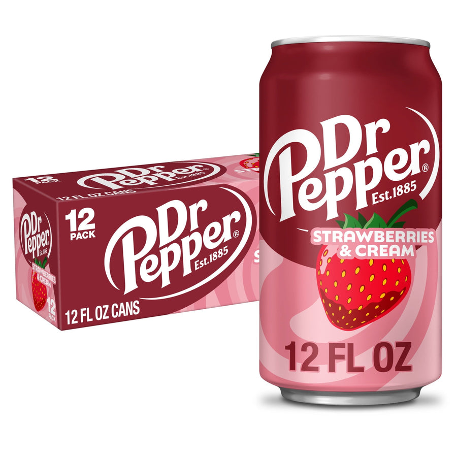 Dr Pepper Strawberries & Cream Soda - Bright Choice